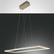 Fabas Luce 3394-45-225 - Led Dimmable κρεμαστό φωτιστικό οροφής BARD LED/52W/230V 3000K χρυσαφί