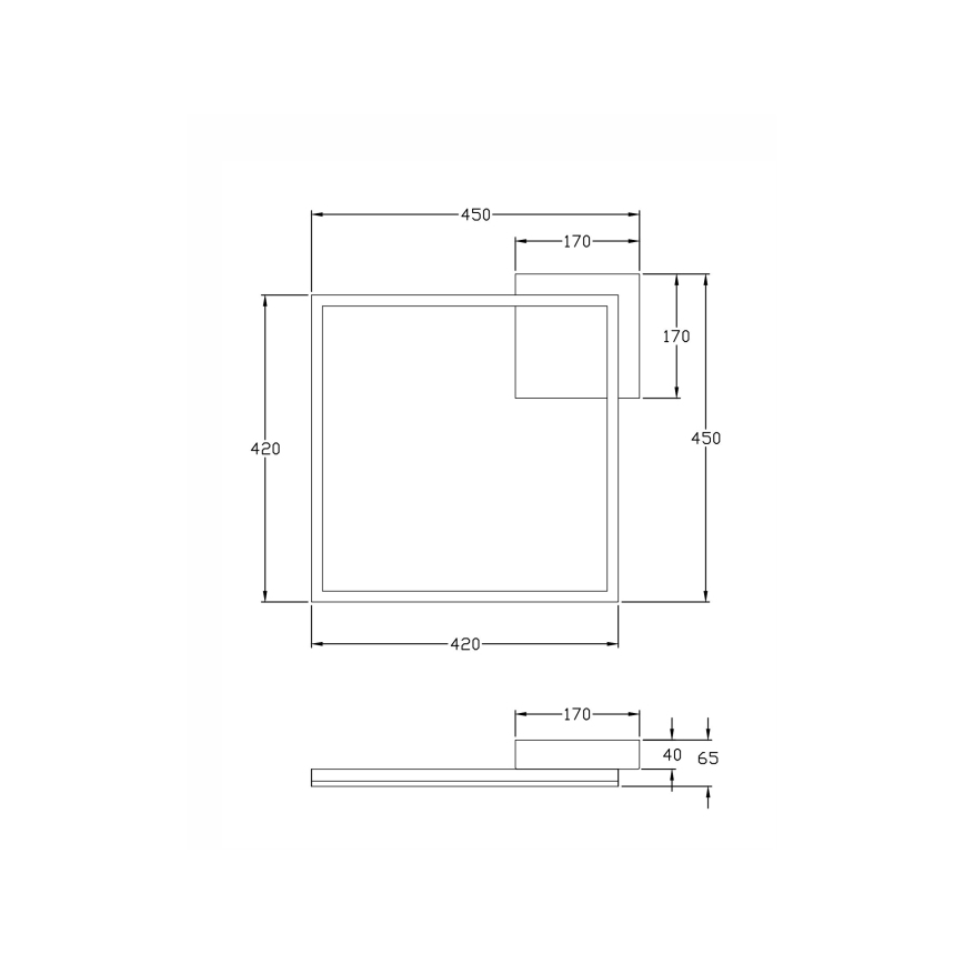 Fabas Luce 3394-62-102 - LED Dimmable φωτιστικό οροφής BARD LED/39W/230V 4000K λευκό