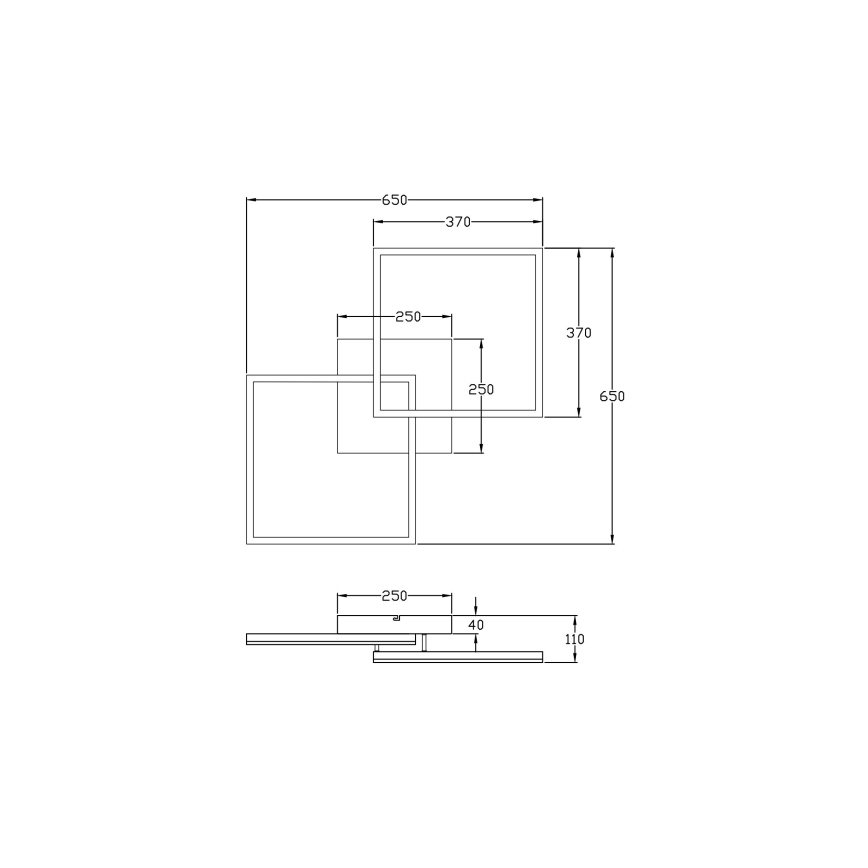 Fabas Luce 3394-65-225 - LED Dimmable φωτιστικό οροφής BARD LED/52W/230V 3000K χρυσαφί