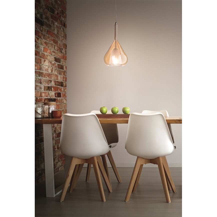 Fabas Luce 3481-40-125 - Κρεμαστό φωτιστικό οροφής LILA 1xE27/40W/230V χρυσαφί