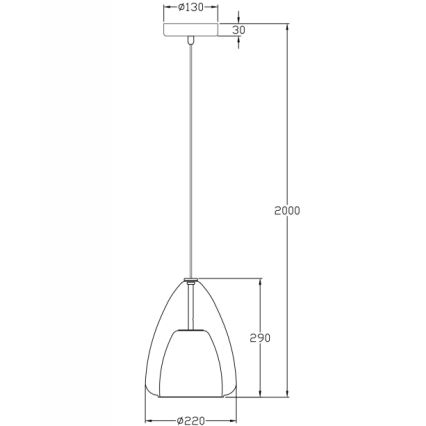 Fabas Luce 3673-40-125 - Πολύφωτο με συρματόσχοινο BRITTON 1xE27/40W/230V χρυσαφί