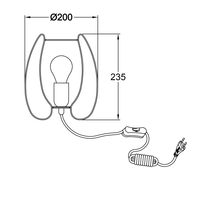 Fabas Luce 3677-34-225 - Επιτραπέζια λάμπα CAMP 1xE27/40W/230V χρυσαφί