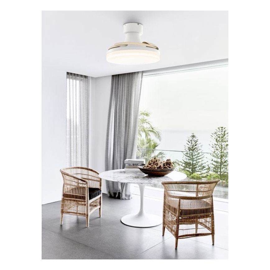 FANAWAY 210664 - Ανεμιστήρας οροφής LED ντιμαριζόμενος ORBIT LED/25W/230V μπεζ/λευκό + τηλεχειριστήριο