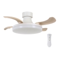 FANAWAY 210664 - Ανεμιστήρας οροφής LED ORBIT LED/25W/230V  Μπεζ + RC