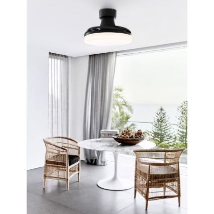 FANAWAY 210665 - Ρυθμιζόμενος φωτισμός οροφής ανεμιστήρα ORBIT LED/25W/230V μαύρο + τηλεχειριστήριο