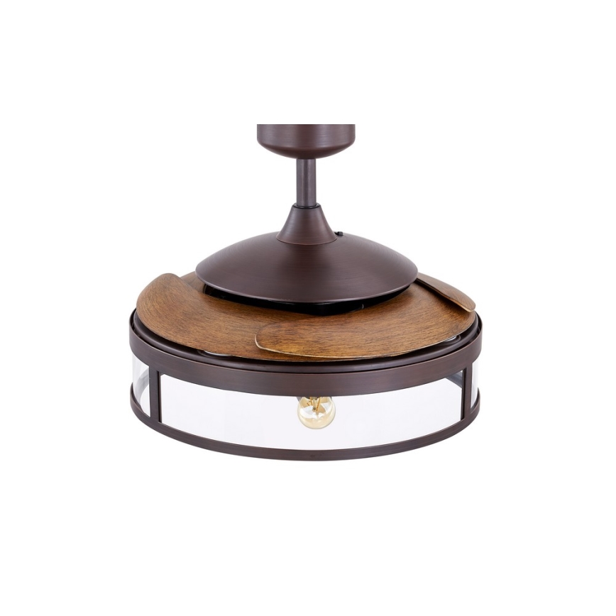 FANAWAY 212925 - LED Ανεμιστήρας οροφής CLASSIC 3xE27/4W/230V καφέ + τηλεχειριστήριο