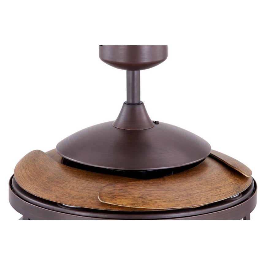 FANAWAY 212925 - Οροφής ανεμιστήρας LED CLASSIC 3xE27/4W/230V καφέ + τηλεχειριστήριο