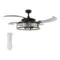 FANAWAY 212927 - Οροφής ανεμιστήρας LED CLASSIC 3xE27/4W/230V μαύρο + τηλεχειριστήριο