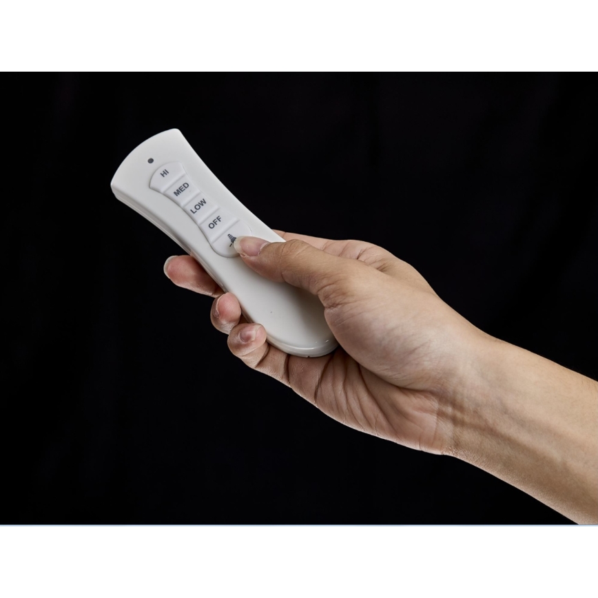 FANAWAY 212982 - Ανεμιστήρας οροφής EVORA 2xE27/20W/230V γυαλιστερό χρώμιο + τηλεχειριστήριο