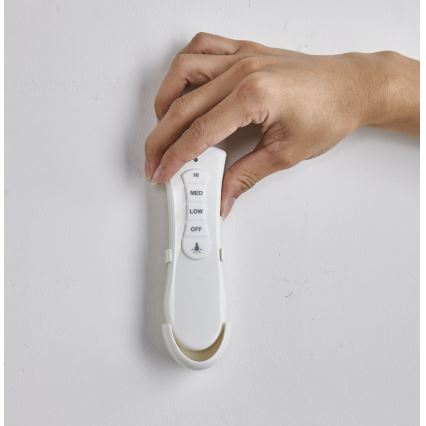 FANAWAY 212982 - Ανεμιστήρας οροφής EVORA 2xE27/20W/230V γυαλιστερό χρώμιο + τηλεχειριστήριο