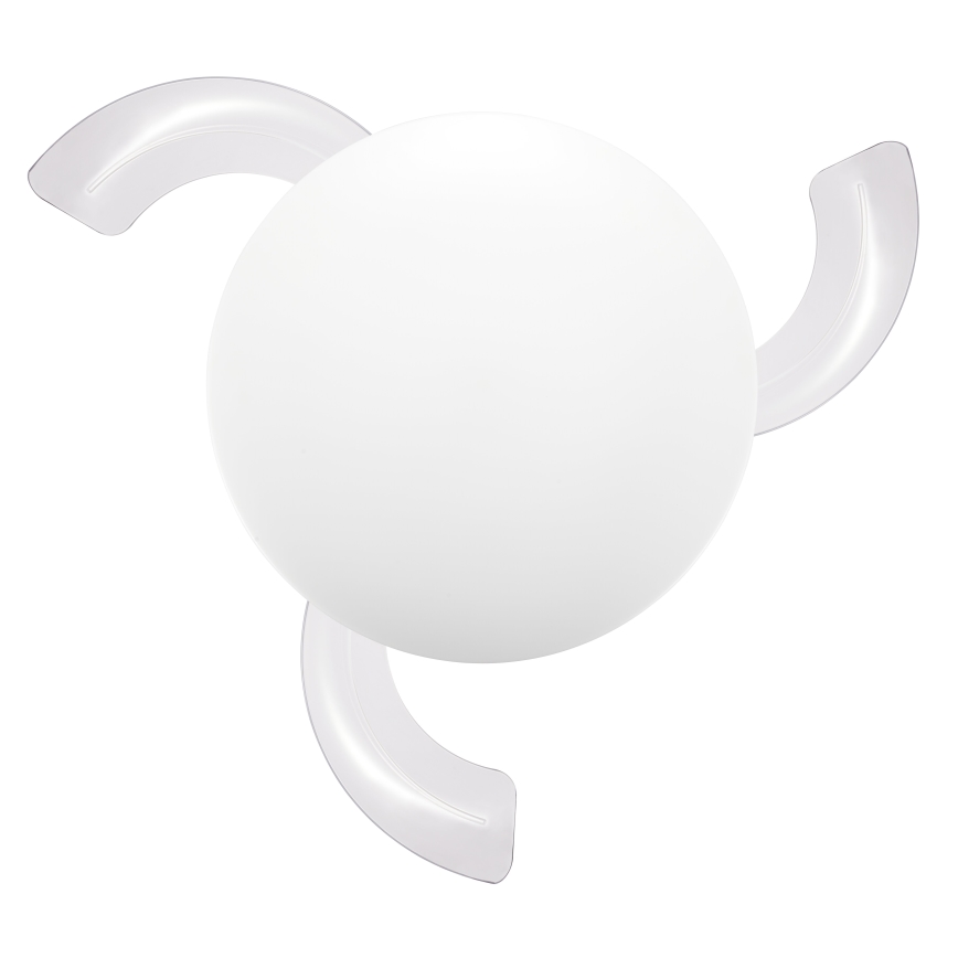 FANAWAY 21612949 - Ρυθμιζόμενος οροφής ανεμιστήρας LED STROLL LED/30W/230V 2700/3500/5000K διάμ. 106 εκ. λευκός/διάφανος + τηλεχειριστήριο