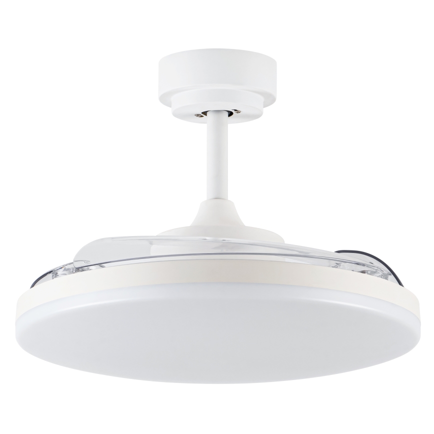 FANAWAY 21612949 - Ανεμιστήρας οροφής LED Dimmable STROLL LED/30W/230V 2700/3500/5000K διάμετρος 106 cm λευκό/διαφανή + τηλεχειριστήριο