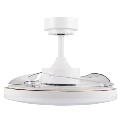 FANAWAY 21612949 - Ανεμιστήρας οροφής LED Dimmable STROLL LED/30W/230V 2700/3500/5000K διάμετρος 106 cm λευκό/διαφανή + τηλεχειριστήριο