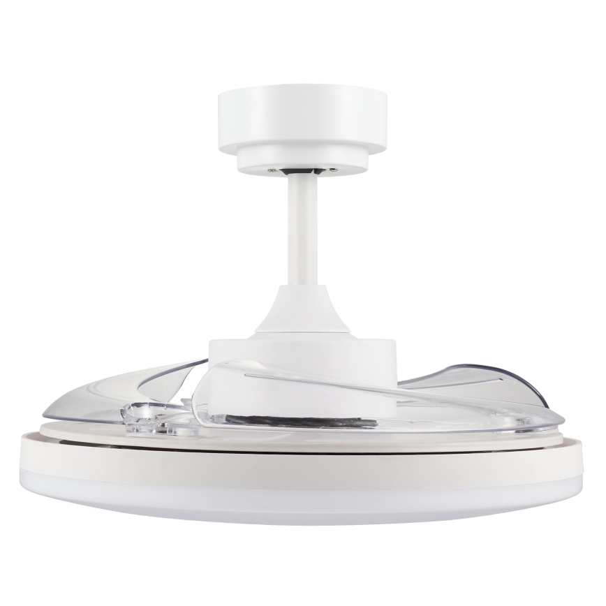 FANAWAY 21612949 - Ανεμιστήρας οροφής LED Dimmable STROLL LED/30W/230V 2700/3500/5000K διάμετρος 106 cm λευκό/διαφανή + τηλεχειριστήριο