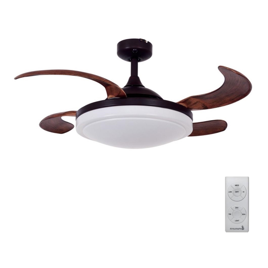 FANAWAY 512120 - Ανεμιστήρας οροφής EVORA 2xE27/15W/230V + τηλεχειριστήριο