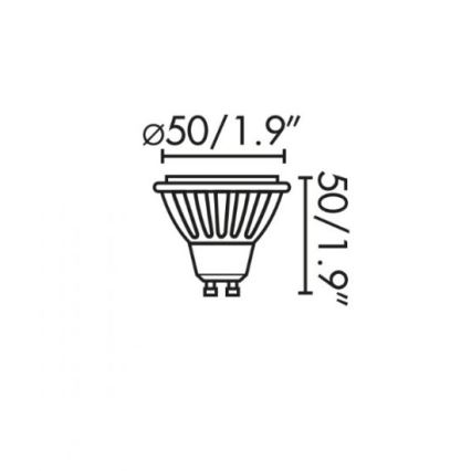 Faro 17316 - Λαμπτήρας LED GU10/8W/230V 2700K