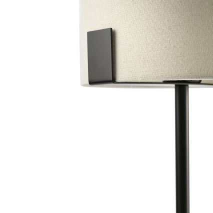 FARO 20054 - Eπιτραπέζια λάμπα NILA 1xE27/15W/230V κρεμ/μαύρο