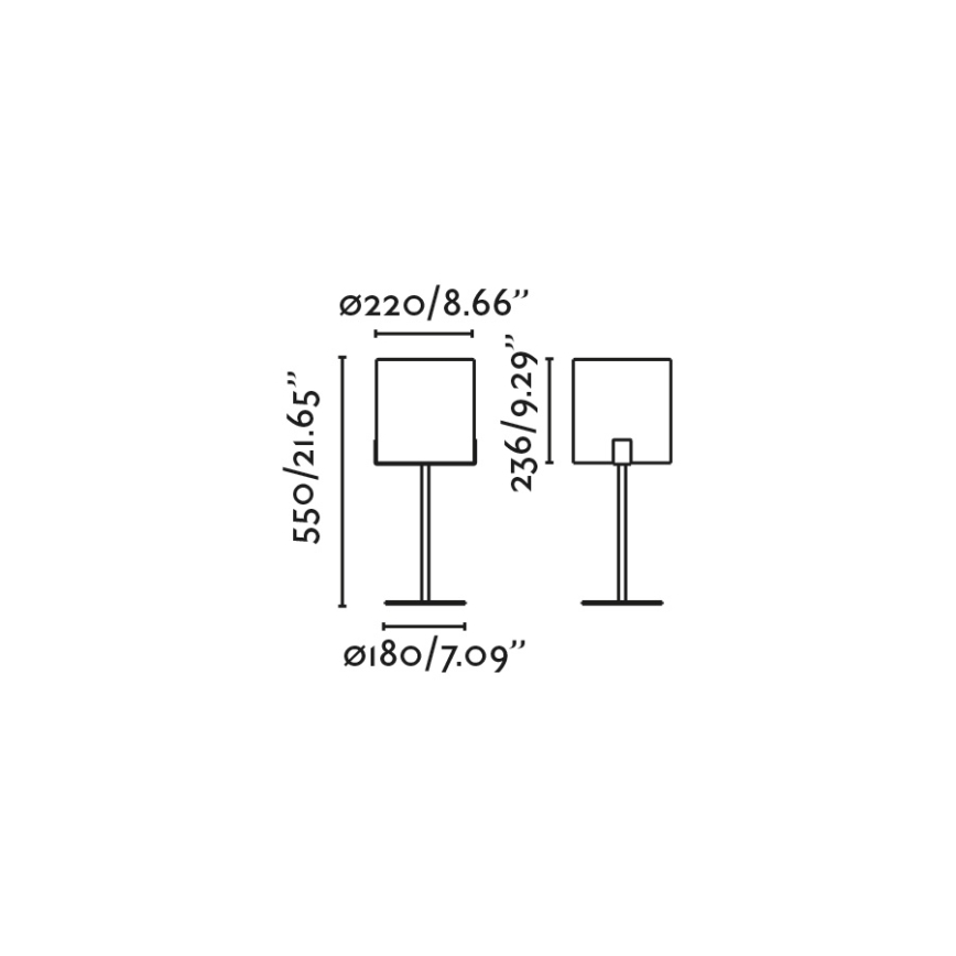 FARO 20054 - Eπιτραπέζια λάμπα NILA 1xE27/15W/230V κρεμ/μαύρο