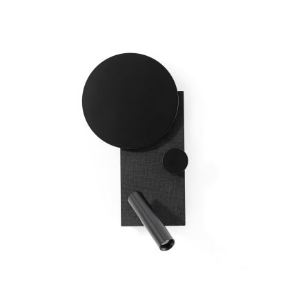 FARO 20058 - Ρυθμιζόμενο LED επιτοίχιο φωτιστικό KLEE LED/10W/230V + LED/3W δεξιά