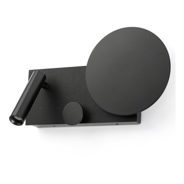 FARO 20058 - Ρυθμιζόμενο LED επιτοίχιο φωτιστικό KLEE LED/10W/230V + LED/3W δεξιά