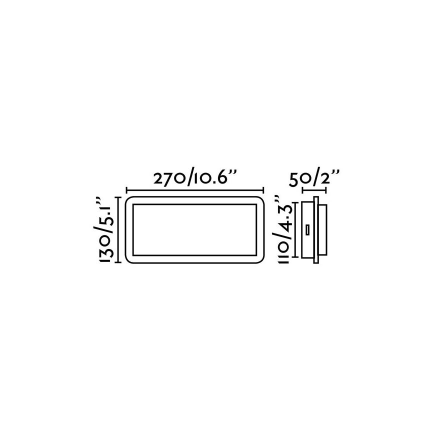 FARO 20061 - Φωτιστικό τοίχου LED MOOD 2xLED/3W/230V