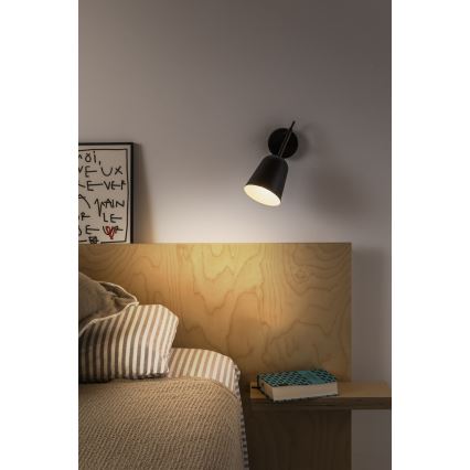 FARO 28257 - Λάμπα τοίχου STUDIO 1xE14/8W/230V μαύρο