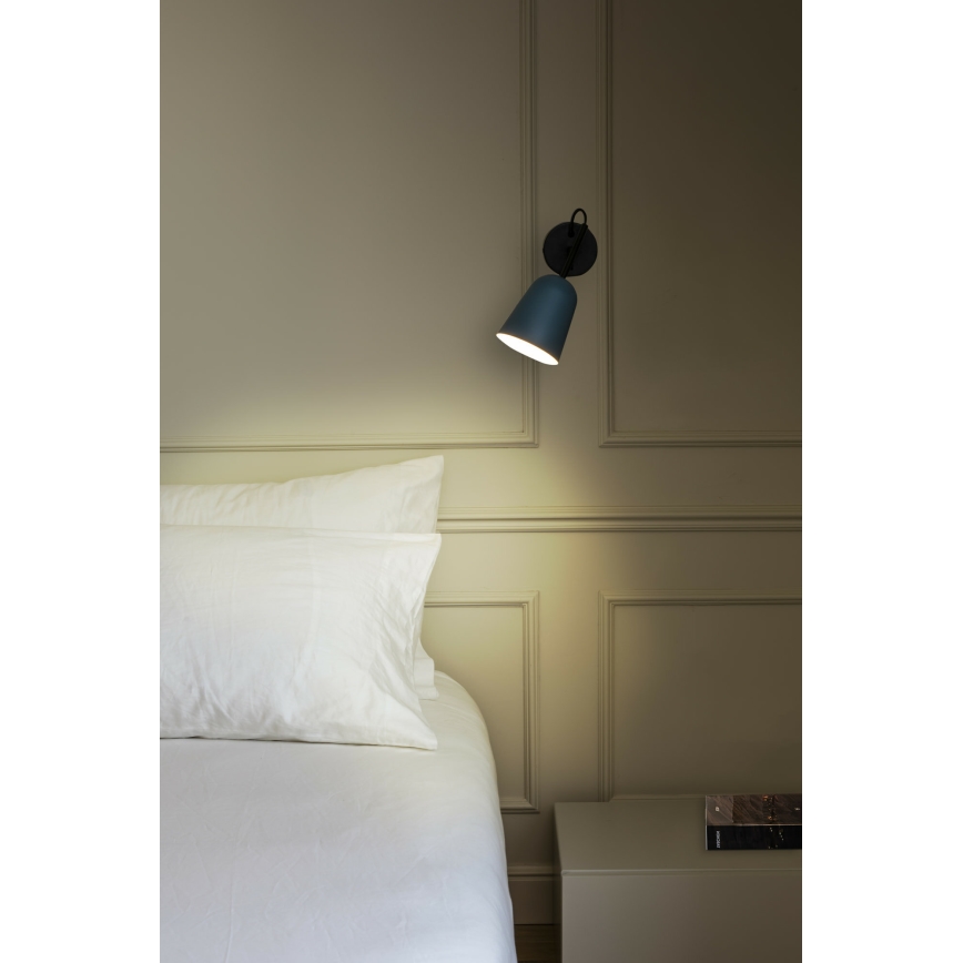 FARO 28274 - Λάμπα τοίχου STUDIO 1xE14/8W/230V μπλε/μαύρο