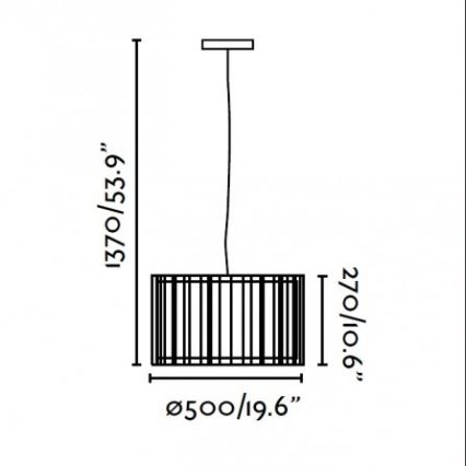 Faro 29309 - Πολύφωτο σε σχοινί LINDA 1xE27/100W/230V