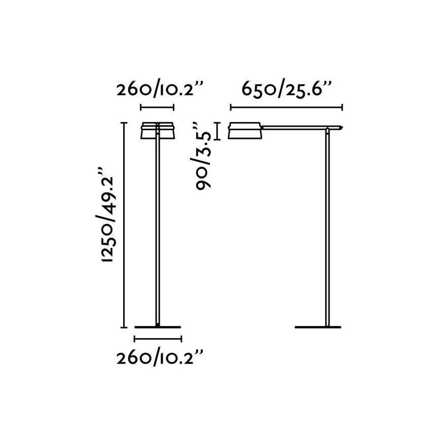 FARO 29569 - LED Dimmable επιδαπέδια λάμπα αφής LOOP LED/6W/230V
