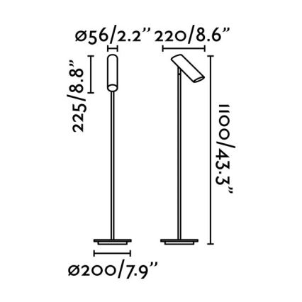 FARO 29883 -Επιδαπέδια λάμπα LINK 1xGU10/11W/230V λευκό