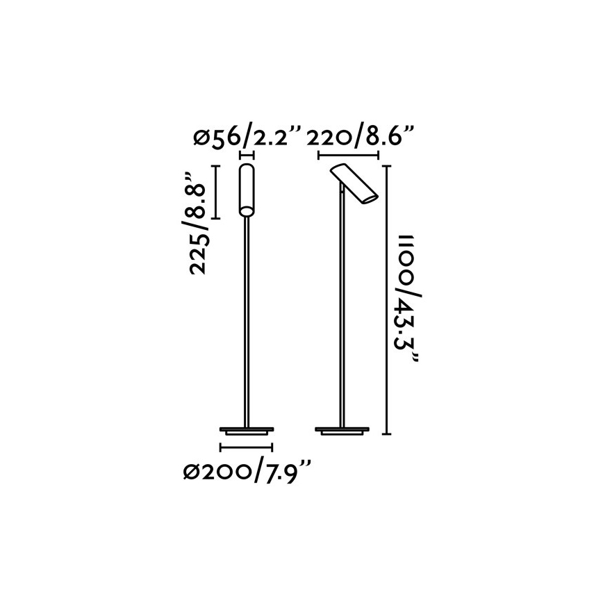 FARO 29883 -Επιδαπέδια λάμπα LINK 1xGU10/11W/230V λευκό