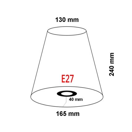 FARO 2P0311 - Κάλυμμα για επιτοίχιο φωτιστικό REM E27 διάμετρος 165 mm μπεζ