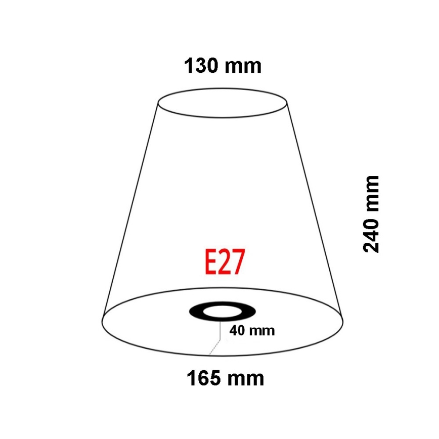 FARO 2P0311 - Κάλυμμα για επιτοίχιο φωτιστικό REM E27 διάμετρος 165 mm μπεζ
