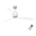 FARO 32020-Ανεμιστήρας οροφής MINI ETERFAN λευκός/διαφανής δ. 128 cm+τηλεχειριστήριο