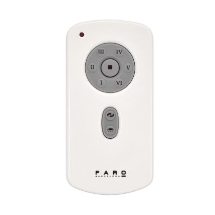 FARO 32026 - Ανεμιστήρας οροφής MINI ETERFAN μαύρο/διαφανής + τηλεχειριστήριο