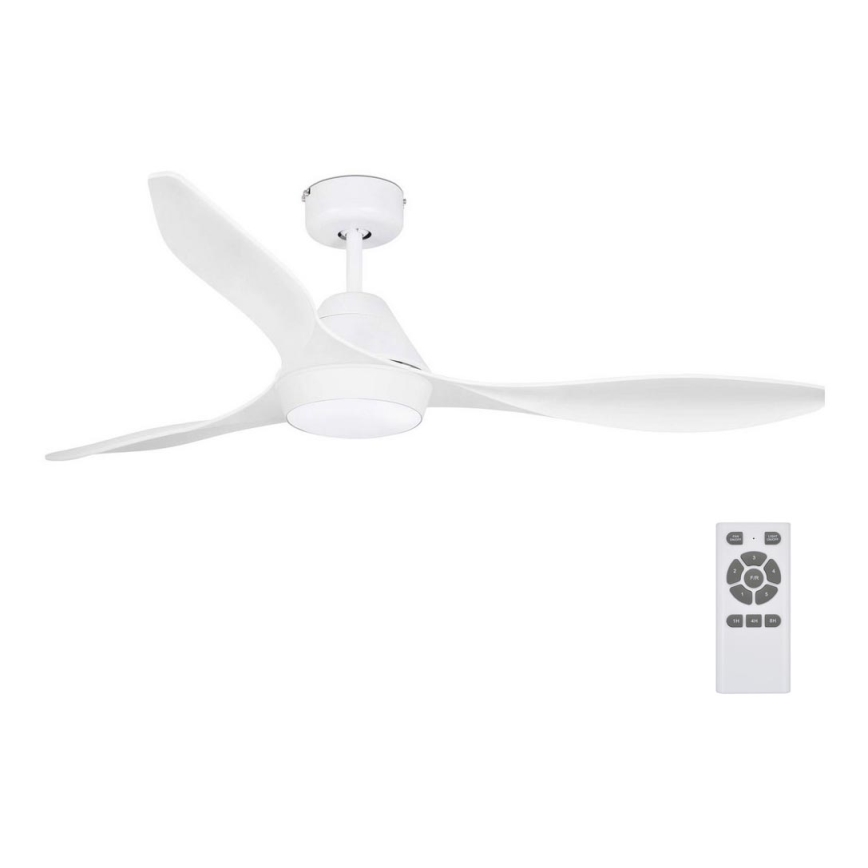 FARO 33346 - Ανεμιστήρας οροφής LED POLARIS LED/18W/230V λευκό δ. 132 cm + τηλεχειριστήριο