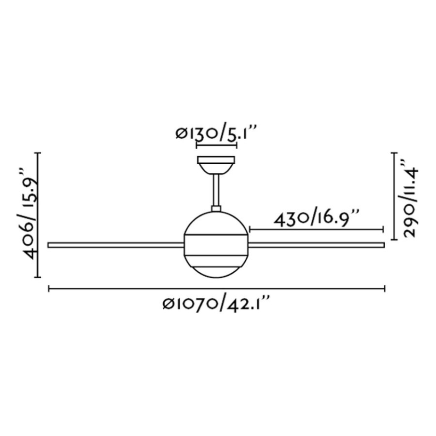 FARO 33347 - Ανεμιστήρας οροφής HONOLULU 1xG9/9W/230V
