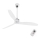 FARO 33394 - Ανεμιστήρας οροφής JUST FAN γυαλιστερό χρώμιο/διαφανές + τηλεχειριστήριο