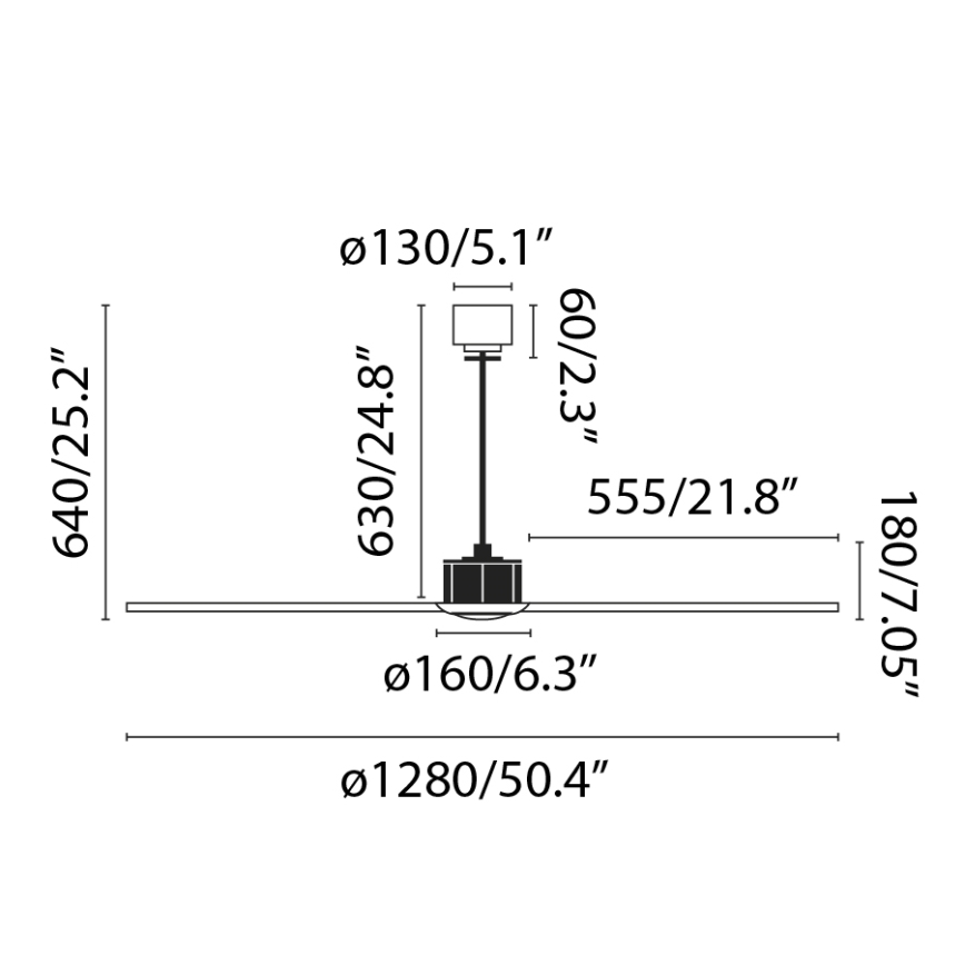 FARO 33395-10 - Ανεμιστήρας οροφής LED JUST FAN LED/16W/230V μαύρο/καφέ δ. 128 cm + τηλεχειριστήριο