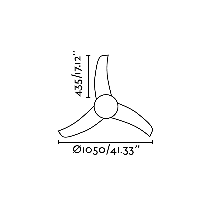 FARO 33416 - Ανεμιστήρας οροφής EASY 2xE27/15W/230V