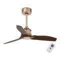 FARO 33423 - Ανεμιστήρας οροφής JUST FAN καφέ/χαλκός + τηλεχειριστήριο