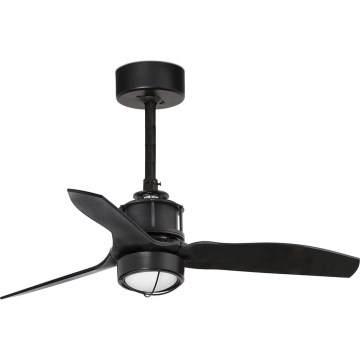 FARO 33424WT1N - LED ρυθμιζόμενος ανεμιστήρας οροφής JUST FAN S LED / 16W / 230V / Ø 81 cm, μαύρος, Wi-Fi Tuya + τηλεχειριστήριο