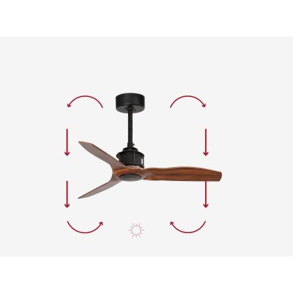 FARO 33425 - Οροφής ανεμιστήρας JUST FAN διάμετρος 81 εκ. με τηλεχειριστήριο