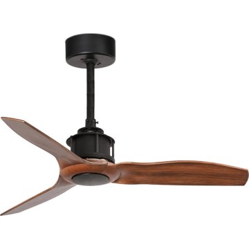 FARO 33425WT - Ανεμιστήρας οροφής JUST FAN S διάμ. 81 cm καφέ/μαύρο Wi-Fi Tuya + τηλεχειριστήριο