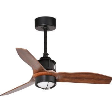 FARO 33425WT1N - LED Ρυθμιζόμενος ανεμιστήρας οροφής JUST FAN S LED/16W/230V διάμ. 81 εκ. καφέ/μαύρο Wi‑Fi Tuya + τηλεχειριστήριο