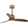 FARO 33428WT - Ανεμιστήρας οροφής JUST FAN S Ø 81 cm καφέ/ορείχαλκος Wi‑Fi Tuya + τηλεχειριστήριο