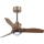 FARO 33428WT1N - Ρυθμιζόμενος ανεμιστήρας οροφής JUST FAN S με LED/16W/230V, Ø 81 cm, καφέ/ορείχαλκος, Wi-Fi Tuya + τηλεχειριστήριο