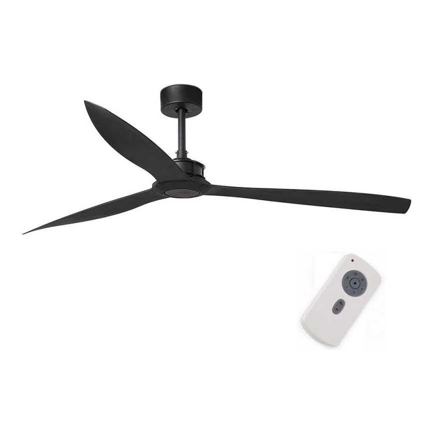 FARO 33432 - Ανεμιστήρας οροφής JUST FAN XL διάμετρος 178 cm μαύρο + τηλεχειριστήριο