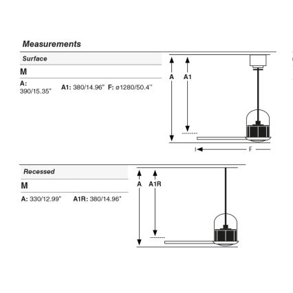 FARO 33435WT - Ανεμιστήρας οροφής WEAVER M, διάμ. 128 εκ., καφέ/μαύρο, Wi‑Fi Tuya + τηλεχειριστήριο