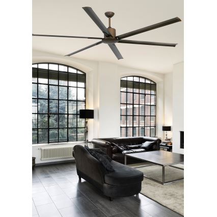 FARO 33462A - Ανεμιστήρας οροφής ANDROS XL καφέ δ. 213 cm + τηλεχειριστήριο